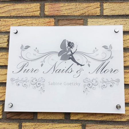 Exklusives Firmenschild / Werbeschild aus Acrylglas 20x30 oder 30x40cm – Bild 4
