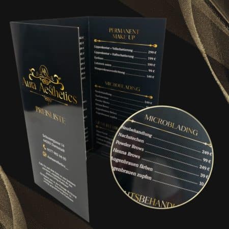 Infoflyer / Preisliste 6-Seiter Flyer / hochglanz / DINlang – Bild 10