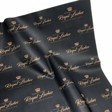 Logo-Fotostoff - ideal für deine Wimpernfotos / Fotountergrund - freie Farbwahl mit DEINEM LOGO (Set 2 Stück) – Bild 3