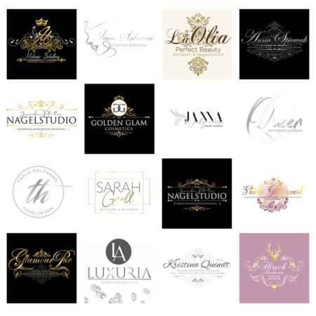LOGO-Design - Beautylogo: Nails - Lashes - PMU - Beauty - Hair - optional mit Liquid-3D-Gold oder Silber – Bild 6