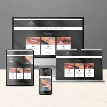Webseite / Homepage - Beauty /  Webseite  I  Preis auf Anfrage