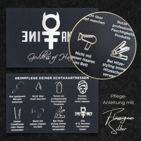 Pflegeanleitung Wimpernverlängerung / Microblading / Extensions  - Gold / Silber – Bild 2