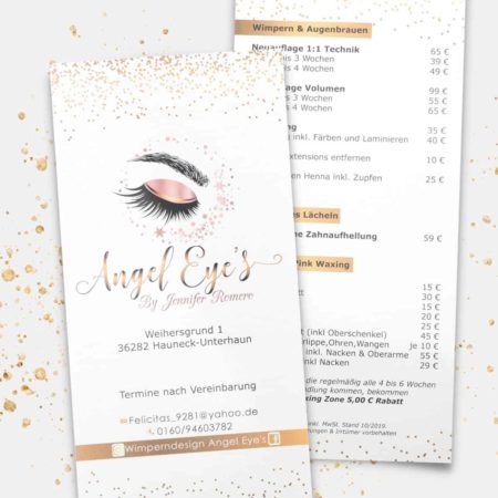 Flyer / Preisliste / Eröffnungsflyer mit Hochglanzlack / 2-Seitig – Bild 12