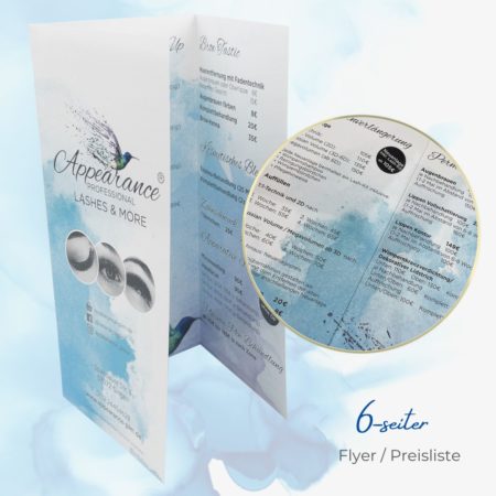 Infoflyer / Preisliste 6-Seiter Flyer / hochglanz / DINlang – Bild 14
