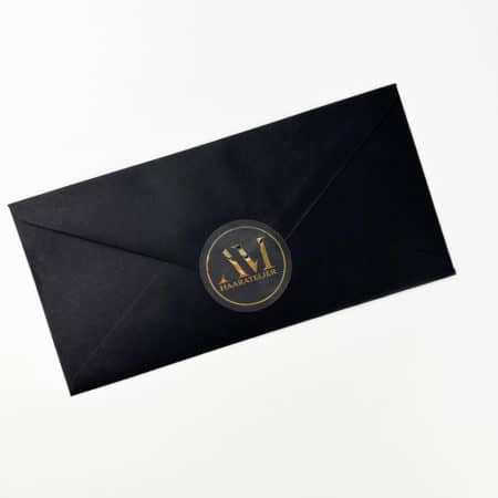 Aufkleber / Sticker / Geschenkaufkleber - Logo in metallic flüssig gold oder silber – Bild 8