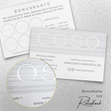 Exklusive Bonuskarte mit LACK-Veredelung – Bild 4