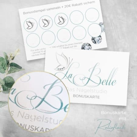 Exklusive Bonuskarte mit LACK-Veredelung – Bild 2