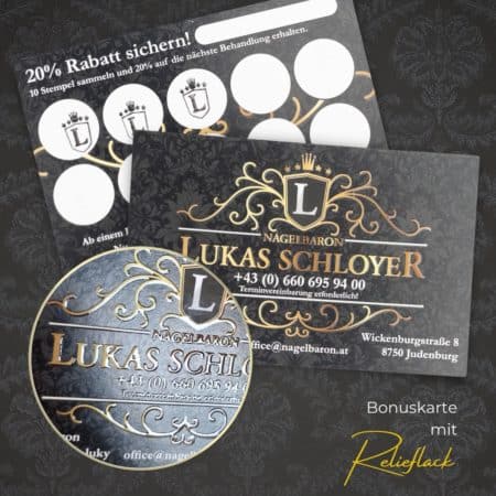 Exklusive Bonuskarte mit LACK-Veredelung – Bild 6