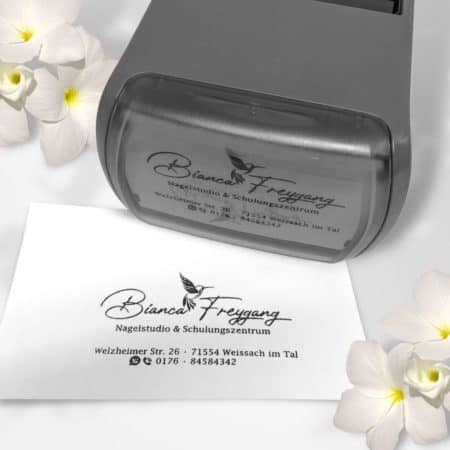 Exklusiver Firmenstempel / Stempel in deinem individuellen Design – Bild 3