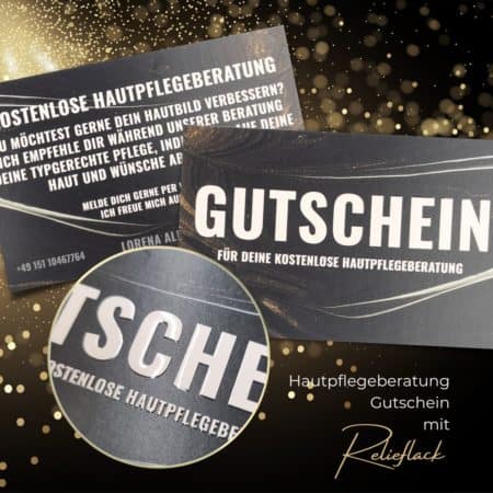 Exklusiver Hautpflegeberatung Gutschein mit LACK-Veredelung – Bild 4