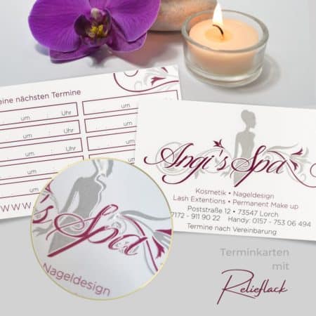 Exklusive Terminkarte mit LACK-Veredelung – Bild 8