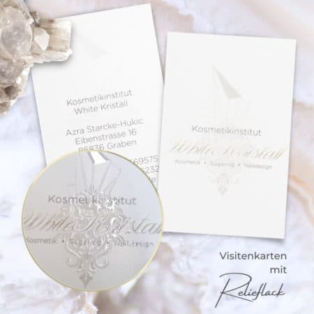 Exklusive Visitenkarte mit LACK-Veredelung – Bild 4