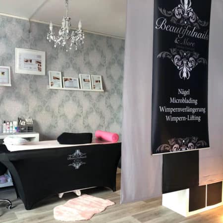 Exklusiver und individueller Bezug für Wimpernliege / Kosmetikliege / Liegenbezug mit DEINEM LOGO – Bild 8