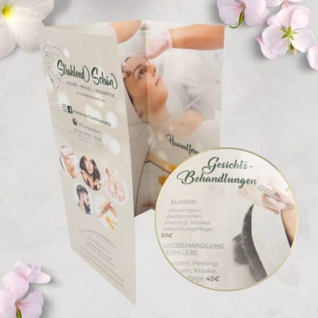 Infoflyer / Preisliste 6-Seiter Flyer / hochglanz / DINlang – Bild 9