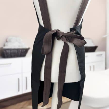 Schürze / Apron / Kosmetikschürze - mit Goldeffekt Logo – Bild 4