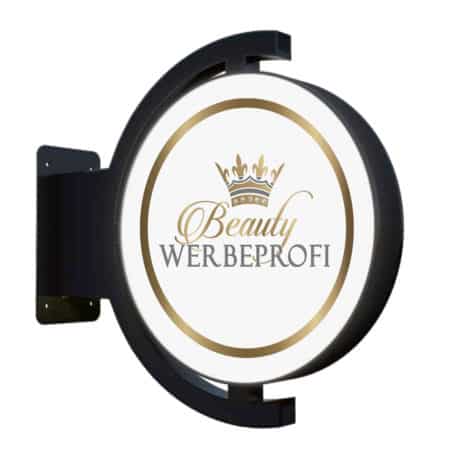 Luxus LED-Leuchtreklame / Nasenschild 2-seitig, hochwertig, anschlussfertig,  50 oder 60cm – Bild 5