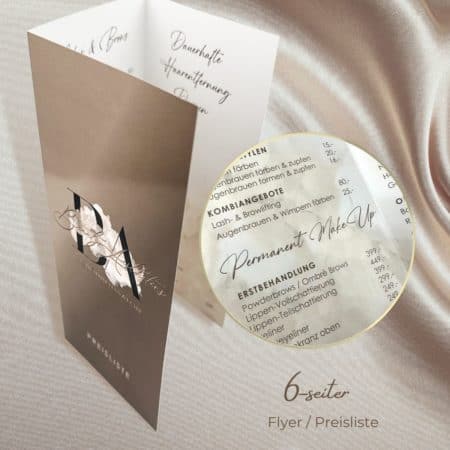 Infoflyer / Preisliste 6-Seiter Flyer / hochglanz / DINlang – Bild 5