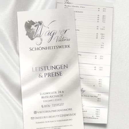 Flyer / Preisliste / Eröffnungsflyer mit Hochglanzlack / 2-Seitig – Bild 3