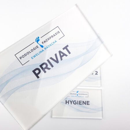 Exklusives Raumschild / Raumschilder / Türschild (WC, Personal, Raum 1 ) Acrylglas – Bild 4