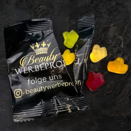 Gummibärchen / Fruchtgummi Tütchen mit deinem Logo – Bild 3