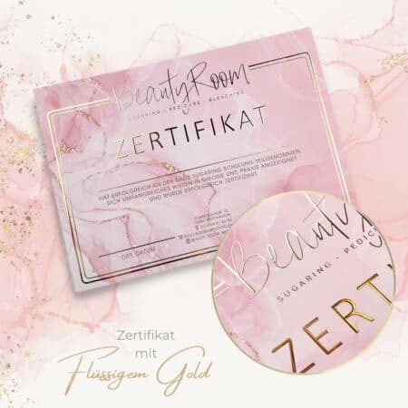 Exklusives Zertifikat / Schulungsurkunde mit flüssigem Gold oder Silber Lack – Bild 12