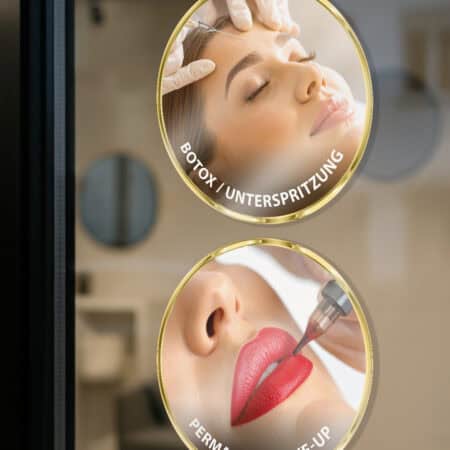 Fensteraufkleber / Foto-Icons / Schaufensterbeschriftung / Leistungen – Bild 3