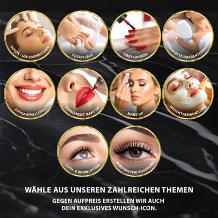 Fensteraufkleber / Foto-Icons / Schaufensterbeschriftung / Leistungen – Bild 2