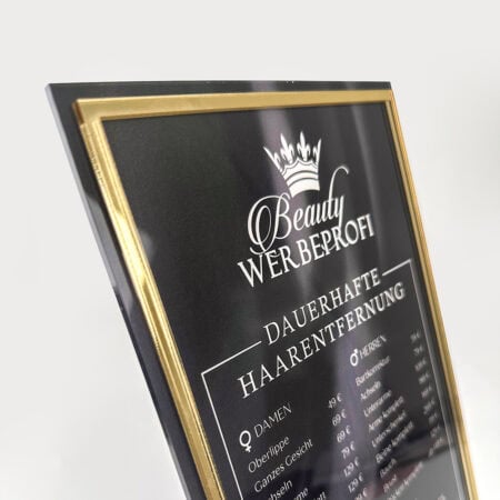 Thekenaufsteller / Preisliste / Infotafel / Hinweistafel – Bild 2